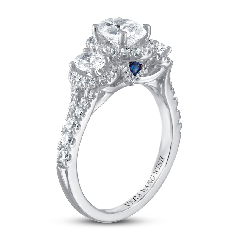 Main Image 2 of Previously Owned Vera Wang WISH 3-Stone Diamond Ring 1-3/4 ct tw 14K White Gold