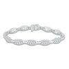 Thumbnail Image 1 of Previously Owned Diamond Bracelet 3 ct tw Round/Baguette 14K White Gold