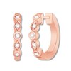 Thumbnail Image 2 of Previously Owned Diamond Hoop Earrings 1/6 carat tw 10K Rose Gold