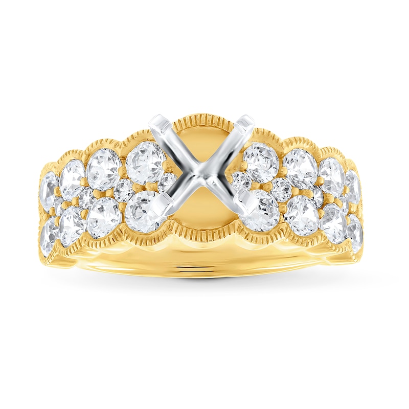 Main Image 1 of Previously Owned Diamond Engagement Ring Setting 1-5/8 ct tw Round 14K Yellow Gold