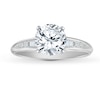 Thumbnail Image 3 of Previously Owned Diamond Ring Setting 1/8 ct tw Round/Baguette 14K White Gold