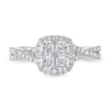 Thumbnail Image 3 of Previously Owned Diamond Engagement Ring 1 ct tw Princess/Round 14K White Gold
