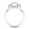Thumbnail Image 2 of Previously Owned Diamond Engagement Ring 1 ct tw Round 14K White Gold 8.2mm