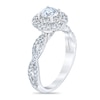 Thumbnail Image 2 of Previously Owned Royal Asscher Madeleine Diamond Engagement Ring 1 ct tw Round 14K White Gold