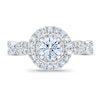 Thumbnail Image 3 of Previously Owned Royal Asscher Madeleine Diamond Engagement Ring 1 ct tw Round 14K White Gold