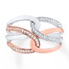 Thumbnail Image 1 of Previously Owned Diamond Ring 1/5 ct tw Round Sterling Silver/10K Rose Gold