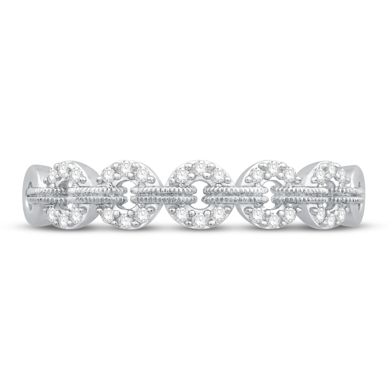 Main Image 3 of Previously Owned Diamond Anniversary Ring 1/8 ct tw Round 10K White Gold