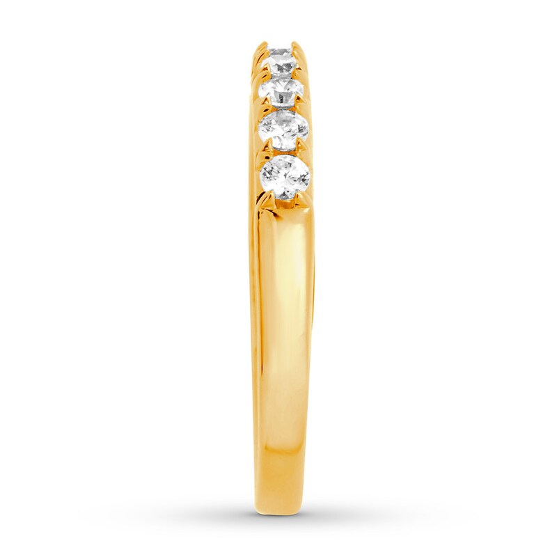 Main Image 2 of Previously Owned Diamond Anniversary Band 1/2 ct tw Round-cut 14K Yellow Gold