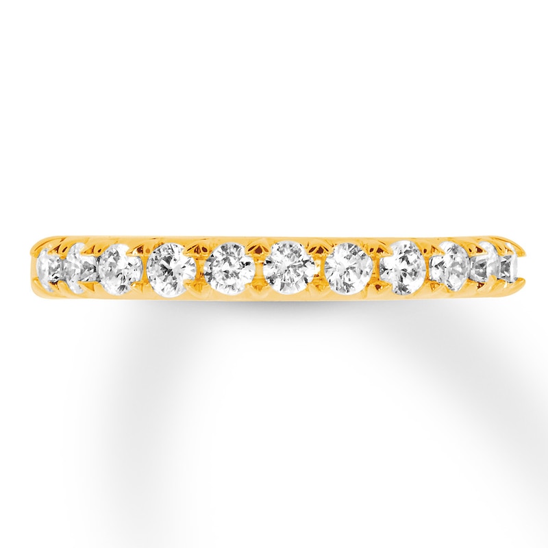 Main Image 3 of Previously Owned Diamond Anniversary Band 1/2 ct tw Round-cut 14K Yellow Gold