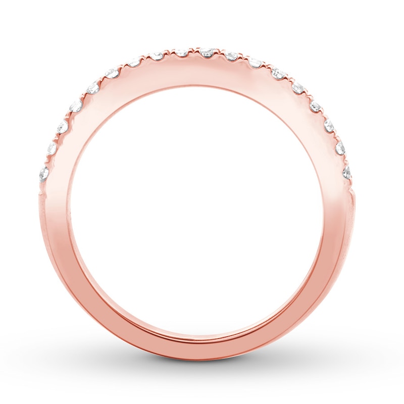Main Image 2 of Previously Owned Diamond Wedding Band 1/4 carat tw Round 14K Rose Gold