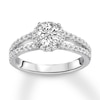 Thumbnail Image 4 of Previously Owned Diamond Ring Setting 3/8 ct tw Round-cut 14K White Gold