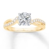 Thumbnail Image 3 of Previously Owned Diamond Engagement Ring Setting 1/5 ct tw Round 14K Yellow Gold