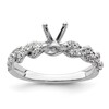 Thumbnail Image 1 of Previously Owned Diamond Engagement Ring Setting 1/2 ct tw Round 14K White Gold