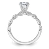 Thumbnail Image 2 of Previously Owned Diamond Engagement Ring Setting 1/2 ct tw Round 14K White Gold