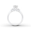 Thumbnail Image 2 of Previously Owned Diamond 3-Stone Engagement Ring Setting 1/4 ct tw Round Platinum