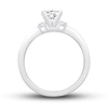 Thumbnail Image 2 of Previously Owned Diamond Engagement Ring Setting 1/3 ct tw Round Platinum