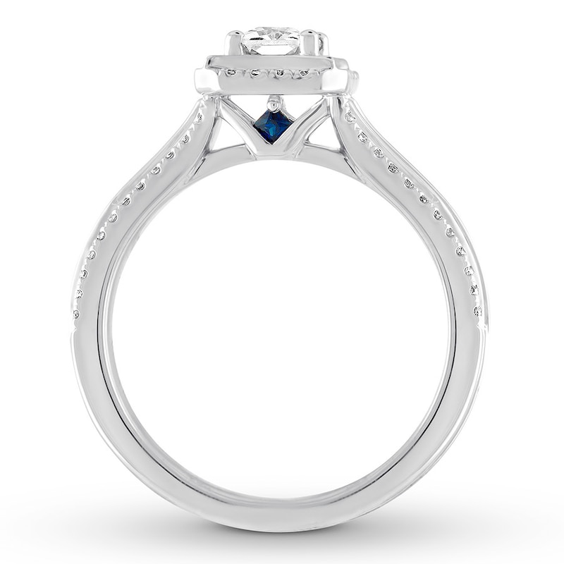 Main Image 3 of Previously Owned Vera Wang LOVE Ring 7/8 carat tw Diamonds 14K White Gold