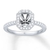 Thumbnail Image 1 of Previously Owned Diamond Engagement Ring Setting 3/8 ct tw Round 14K White Gold
