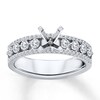 Thumbnail Image 1 of Previously Owned Diamond Ring Setting 5/8 ct tw Round 14K White Gold
