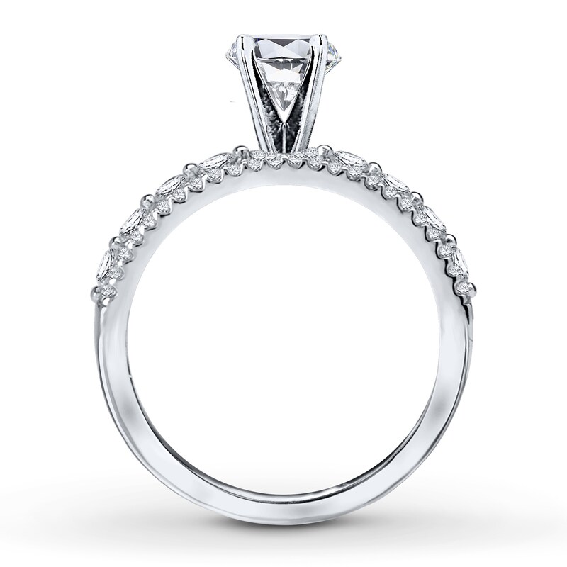 Main Image 2 of Previously Owned Diamond Ring Setting 5/8 ct tw Round 14K White Gold