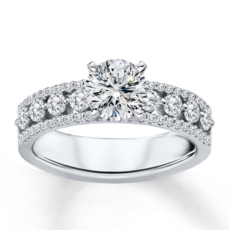 Main Image 3 of Previously Owned Diamond Ring Setting 5/8 ct tw Round 14K White Gold