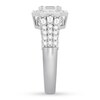 Thumbnail Image 3 of Previously Owned Diamond Engagement Ring 1 ct tw Round & Baguette 14K Gold