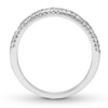 Thumbnail Image 2 of Previously Owned Diamond Anniversary Band 1/2 ct tw Round/Baguette 14K White Gold