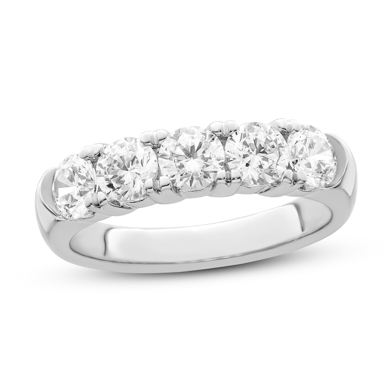 Main Image 1 of Previously Owned Diamond Anniversary Band 1 1/2 ct tw Round 14K White Gold
