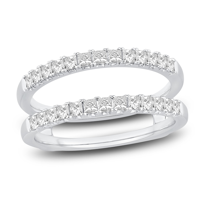 Main Image 1 of Previously Owned Diamond Enhancer Band 3/4 ct tw Princess 14K White Gold