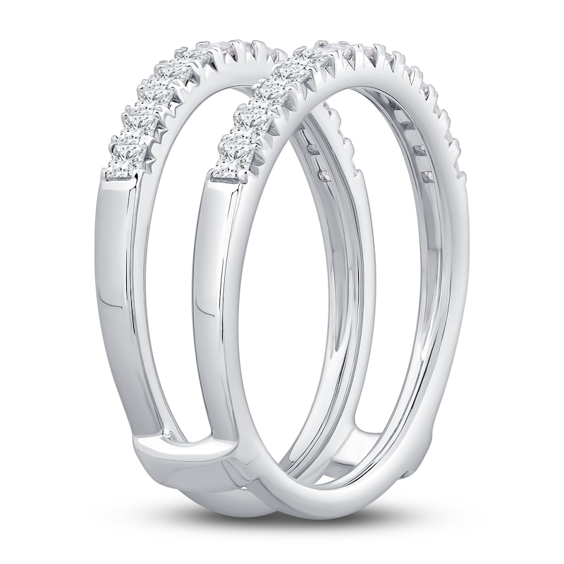 Main Image 2 of Previously Owned Diamond Enhancer Band 3/4 ct tw Princess 14K White Gold