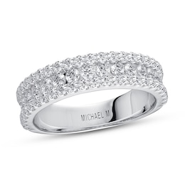 Previously Owned Michael M Wedding Band 1 ct tw Diamonds 18K White Gold