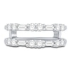 Thumbnail Image 3 of Previously Owned Diamond Enhancer Ring 7/8 ct tw Baguette/Round Platinum