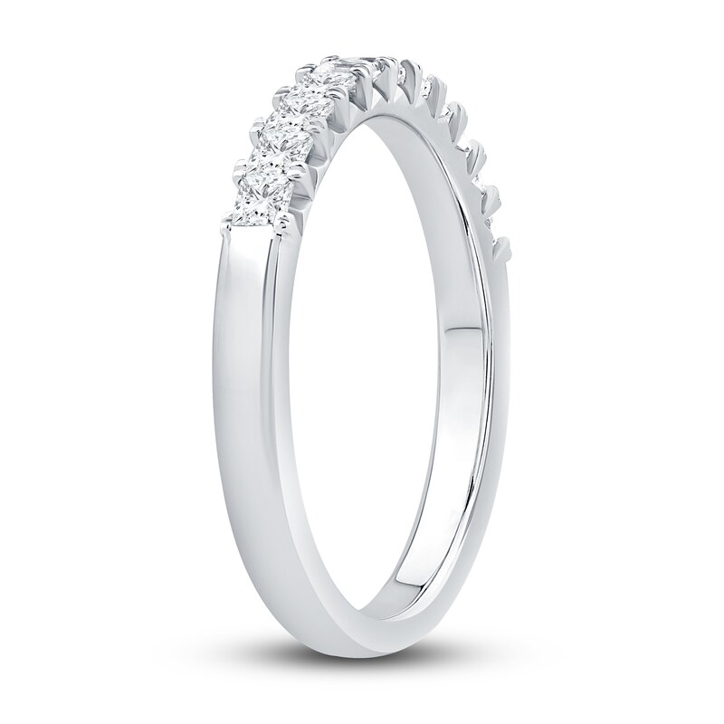 Main Image 2 of Previously Owned Diamond Anniversary Band 5/8 ct tw Princess 18K White Gold