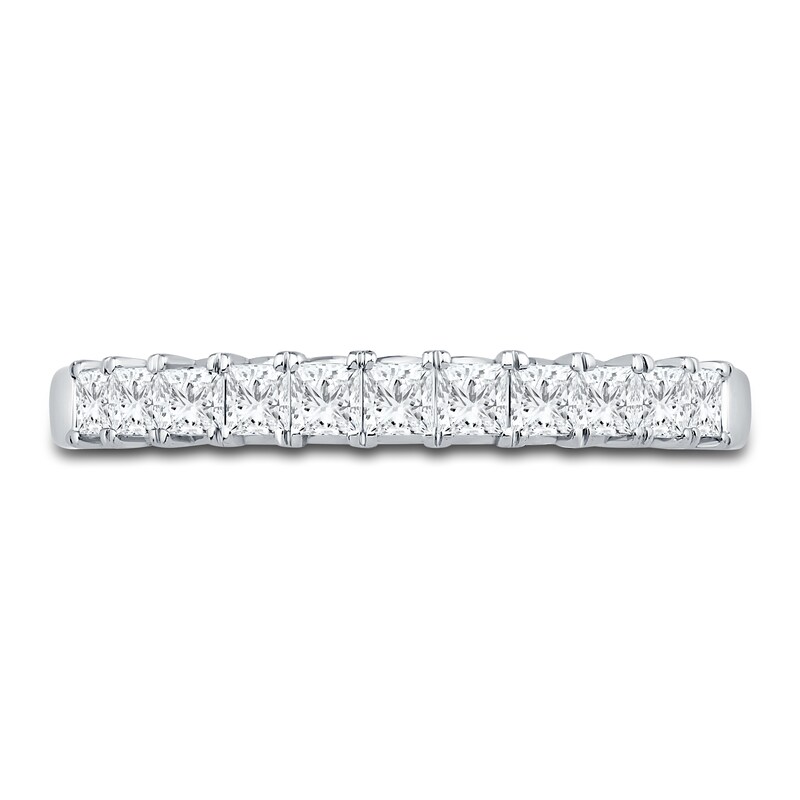 Main Image 3 of Previously Owned Diamond Anniversary Band 5/8 ct tw Princess 18K White Gold