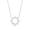 Thumbnail Image 1 of Previously Owned Diamond Pendant Necklace 1/2 ct tw Round 18K White Gold