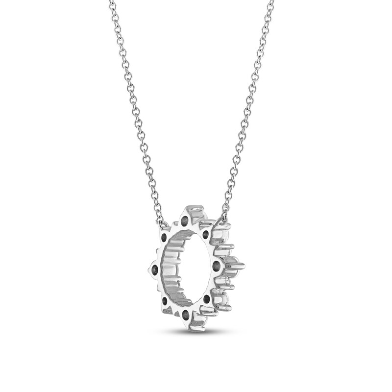 Main Image 3 of Previously Owned Diamond Pendant Necklace 1/2 ct tw Round 18K White Gold