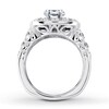 Thumbnail Image 2 of Previously Owned Diamond Ring Setting 2-7/8 ct tw Round 18K White Gold