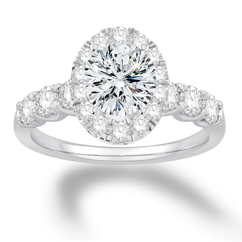 Main Image 3 of Previously Owned Diamond Engagement Ring Setting 1 ct tw Round 14K White Gold