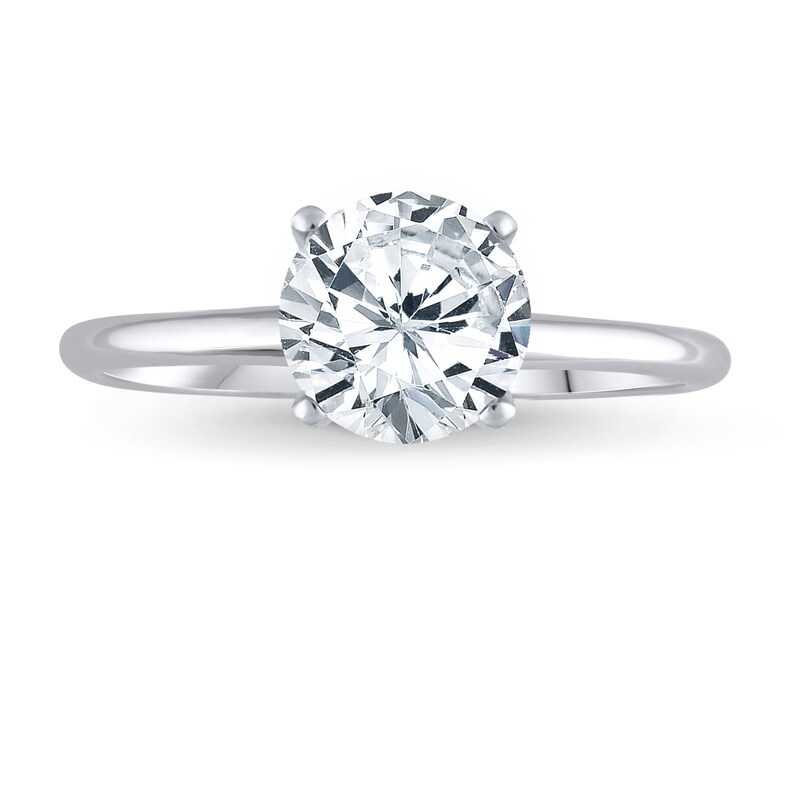 Main Image 3 of Previously Owned Diamond Engagement Ring Setting 1/15 ct tw Round 14K White Gold