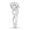 Thumbnail Image 3 of Previously Owned Diamond Bridal Set 7/8 carat tw Round-cut 14K White Gold