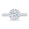 Thumbnail Image 3 of Previously Owned Royal Asscher Victoria Diamond Engagement Ring 1 1/4 ct tw Round 14K White Gold