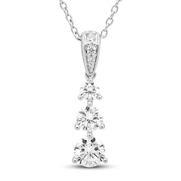 Previously Owned Hearts Desire Necklace 1 ct tw Diamonds 18K White Gold