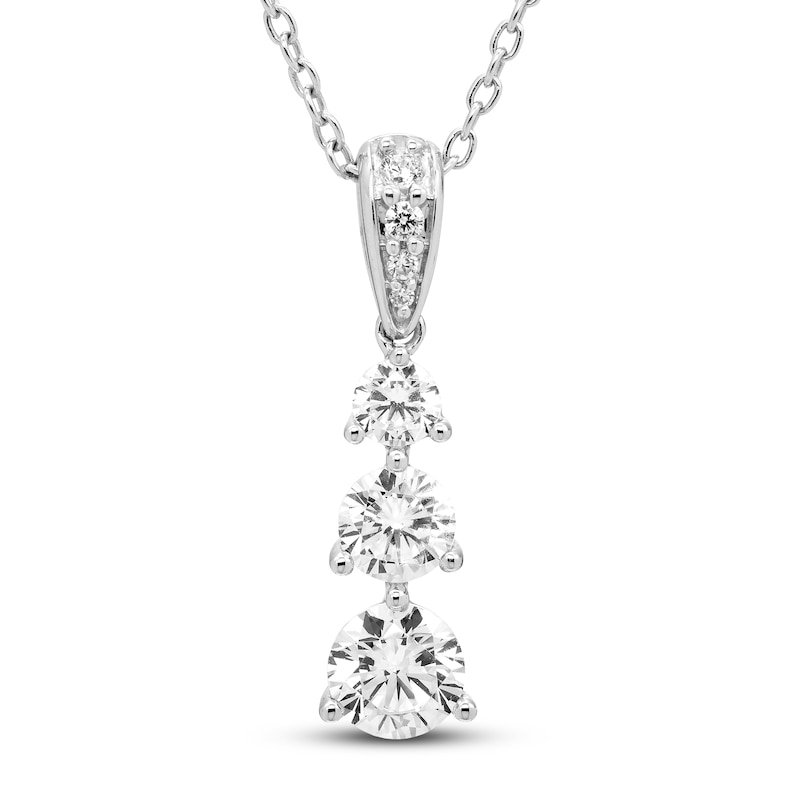 Main Image 1 of Previously Owned Hearts Desire Necklace 1 ct tw Diamonds 18K White Gold