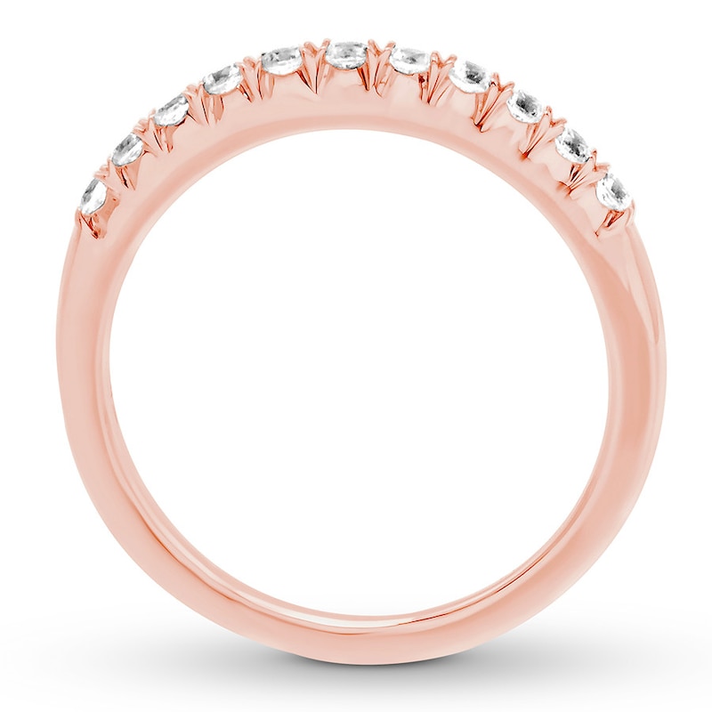 Main Image 2 of Previously Owned Diamond Anniversary Ring 1/4 carat tw Round 14K Rose Gold