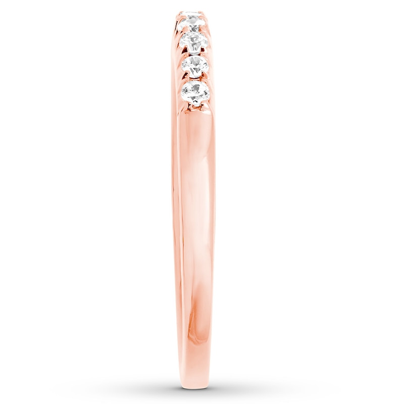 Main Image 3 of Previously Owned Diamond Anniversary Ring 1/4 carat tw Round 14K Rose Gold