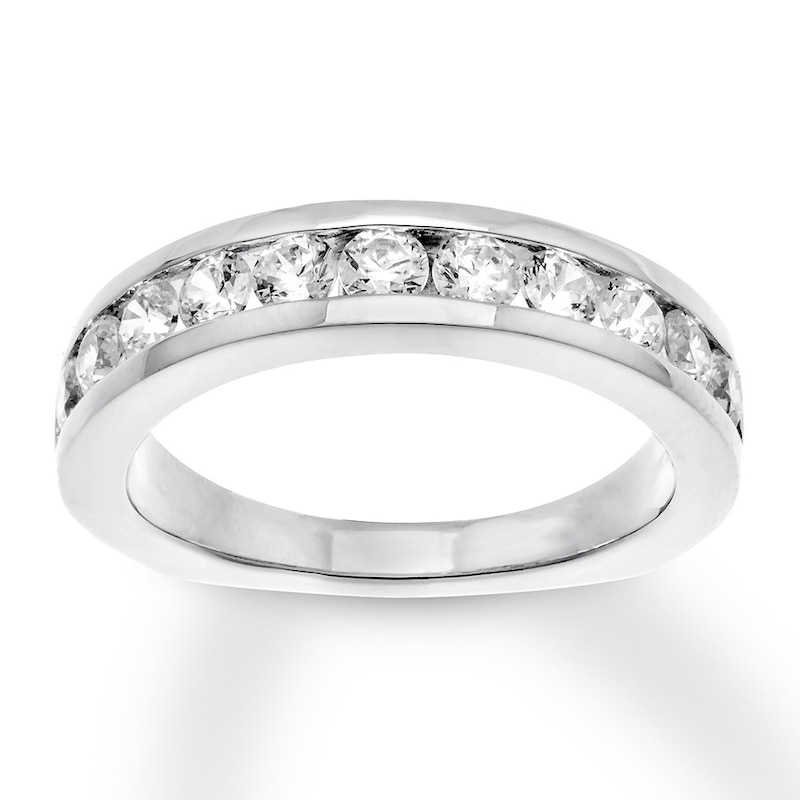 Main Image 1 of Previously Owned Diamond Anniversary Band 1 ct tw 18K White Gold
