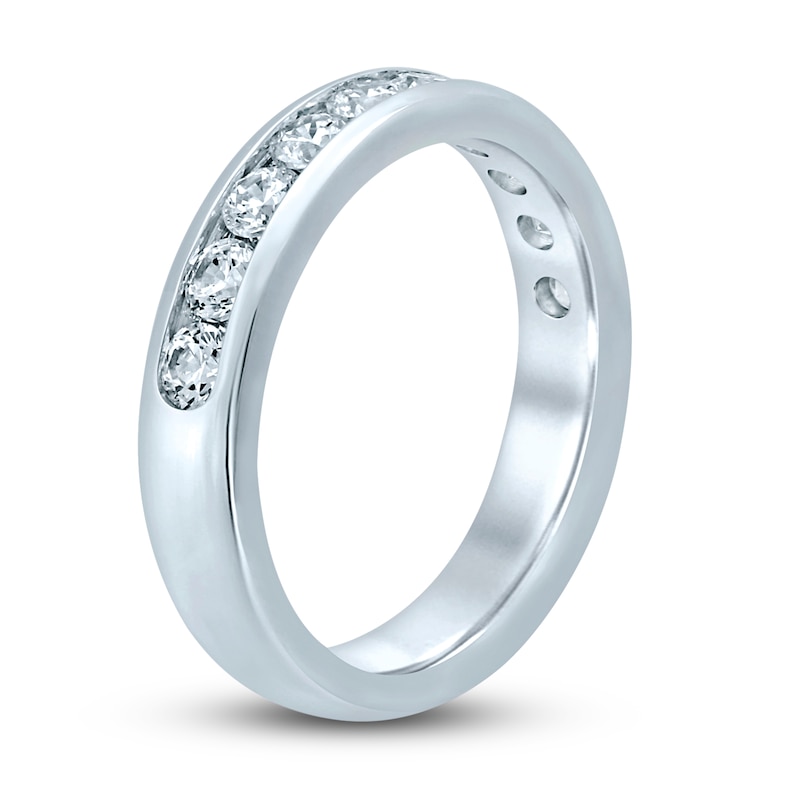 Main Image 2 of Previously Owned Diamond Anniversary Ring 1 ct tw Round 14K White Gold