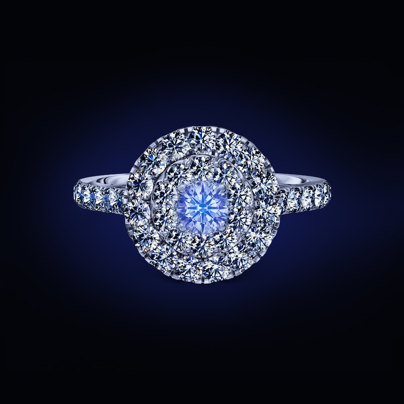 Main Image 2 of Previously Owned Certified Diamond Ring 1 ct tw Round 14K White Gold