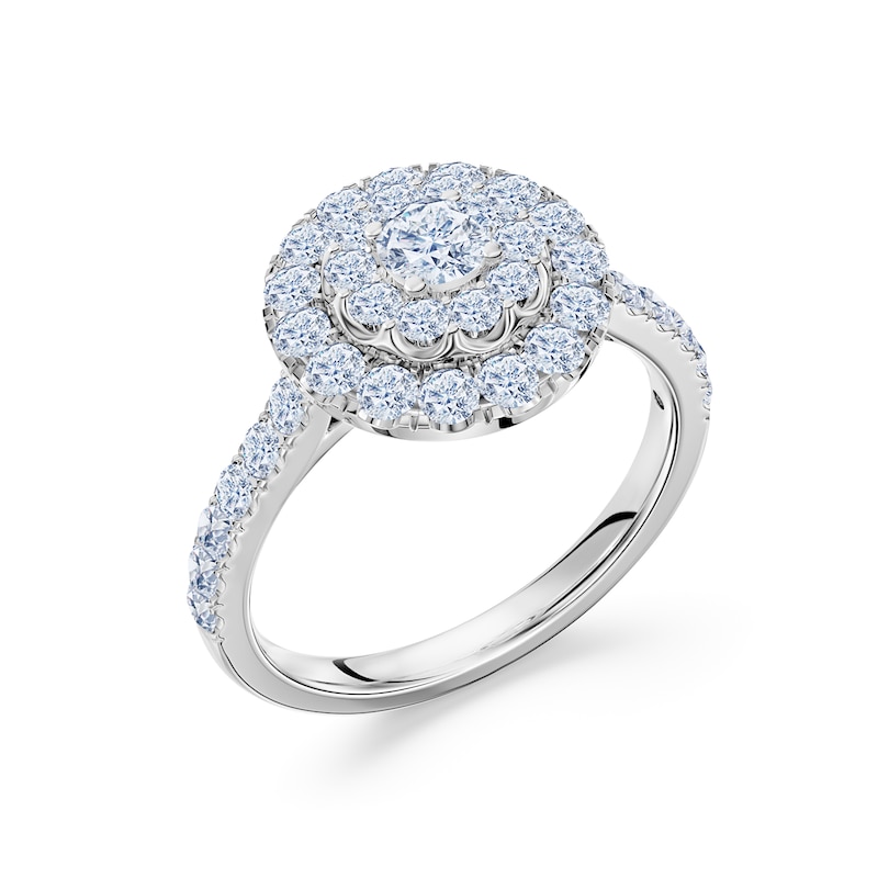 Main Image 3 of Previously Owned Certified Diamond Ring 1 ct tw Round 14K White Gold