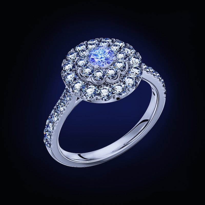 Main Image 4 of Previously Owned Certified Diamond Ring 1 ct tw Round 14K White Gold